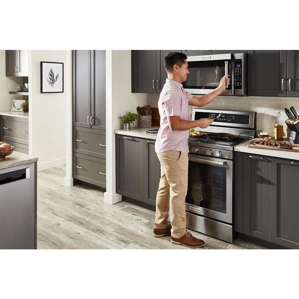 30-Inch 5-Burner Gas Convection Range KFGG500ESS
