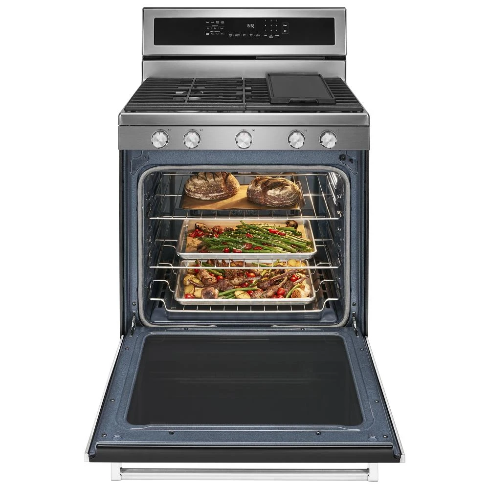 30-Inch 5-Burner Gas Convection Range KFGG500ESS