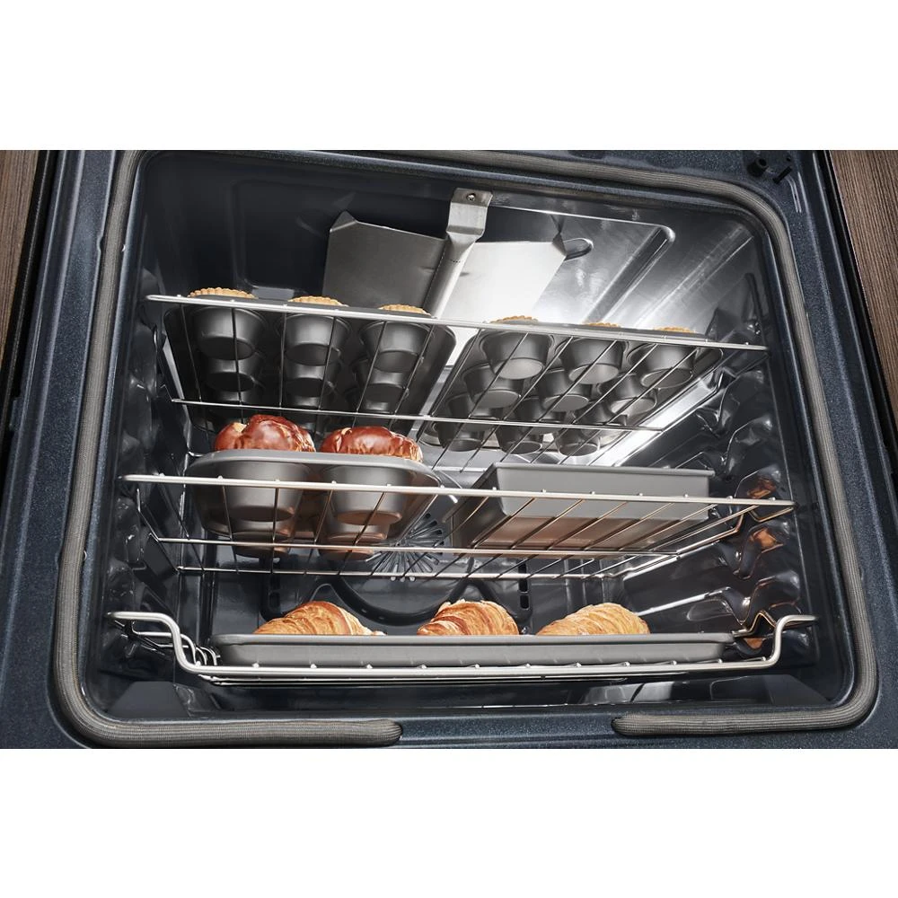 30-Inch 5-Burner Gas Convection Range KFGG500EWH, product image 7 of 15