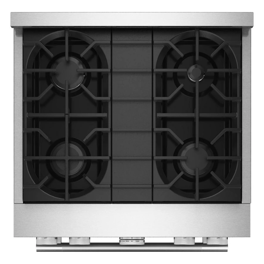 Kitchenaid® 30-inch 4 Burner Commercial-style Gas Range With No Preheat Air Fry Mode KFGS930SSS