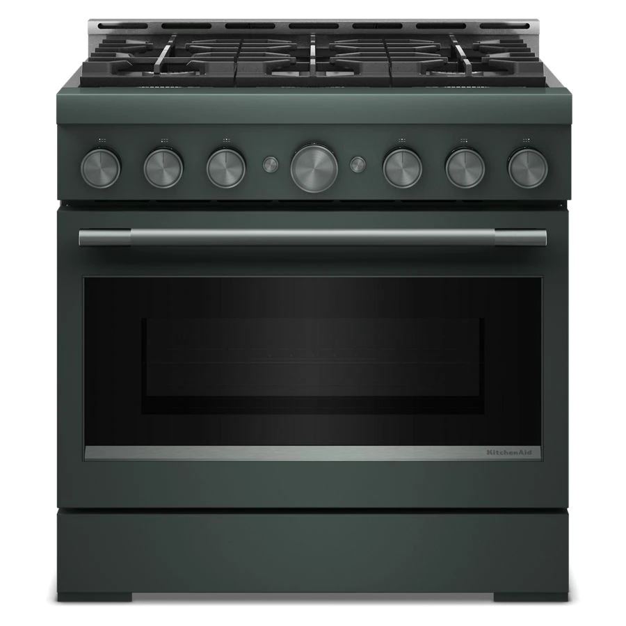 Kitchenaid® 36-inch 6 Burner Commercial-style Gas Range With No Preheat Air Fry Mode KFGS936SJP