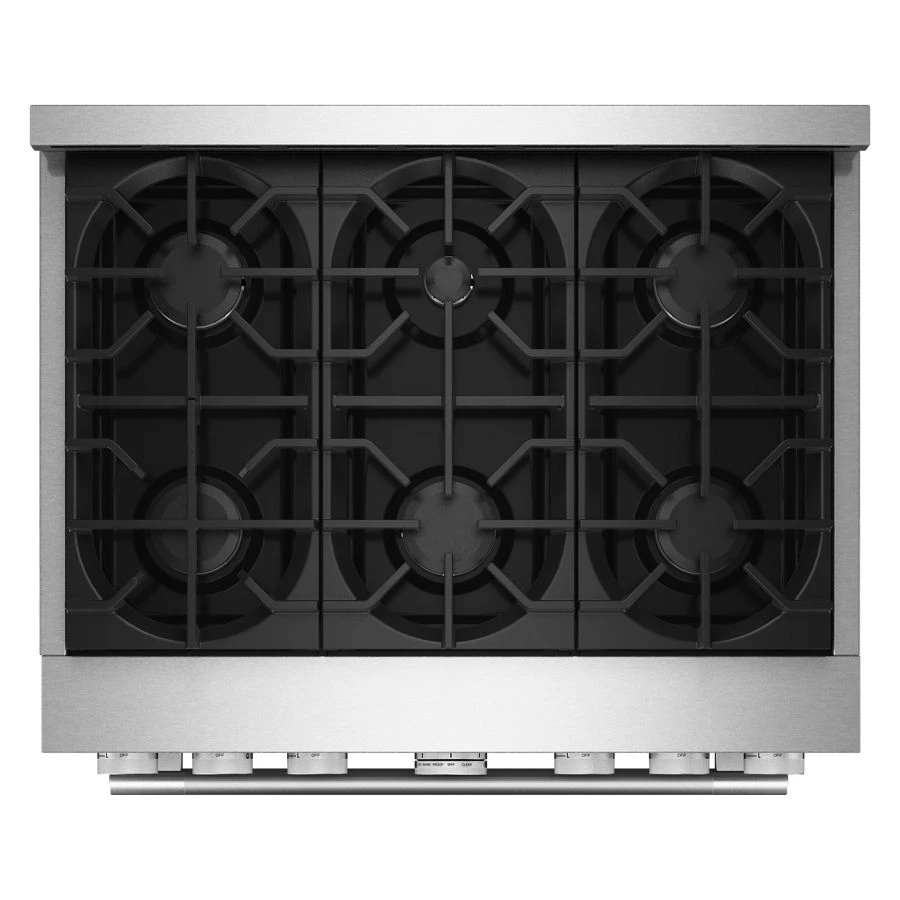Kitchenaid® 36-inch 6 Burner Commercial-style Gas Range With No Preheat Air Fry Mode KFGS936SSS