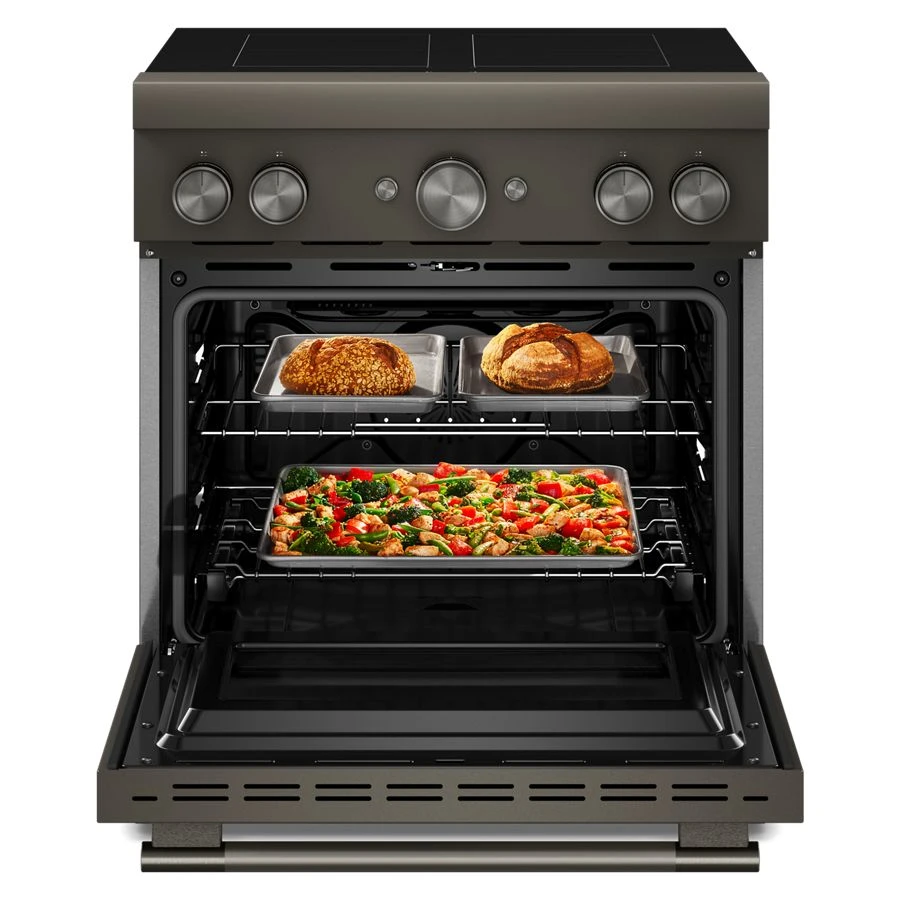30-inch 4-element Induction Freestanding Commercial-style Range With Air Fry KFIS930SBE