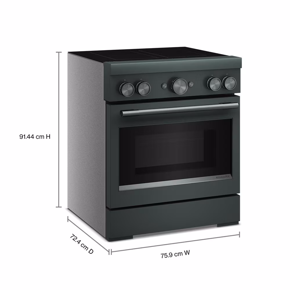 30-Inch 4-Element Induction Freestanding Commercial-Style Range with Air Fry view 9