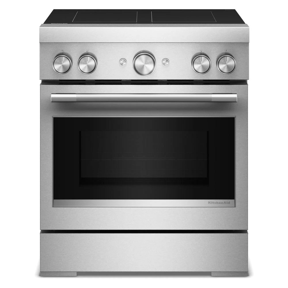 30-Inch 4-Element Induction Freestanding Commercial-Style Range with Air Fry view 3