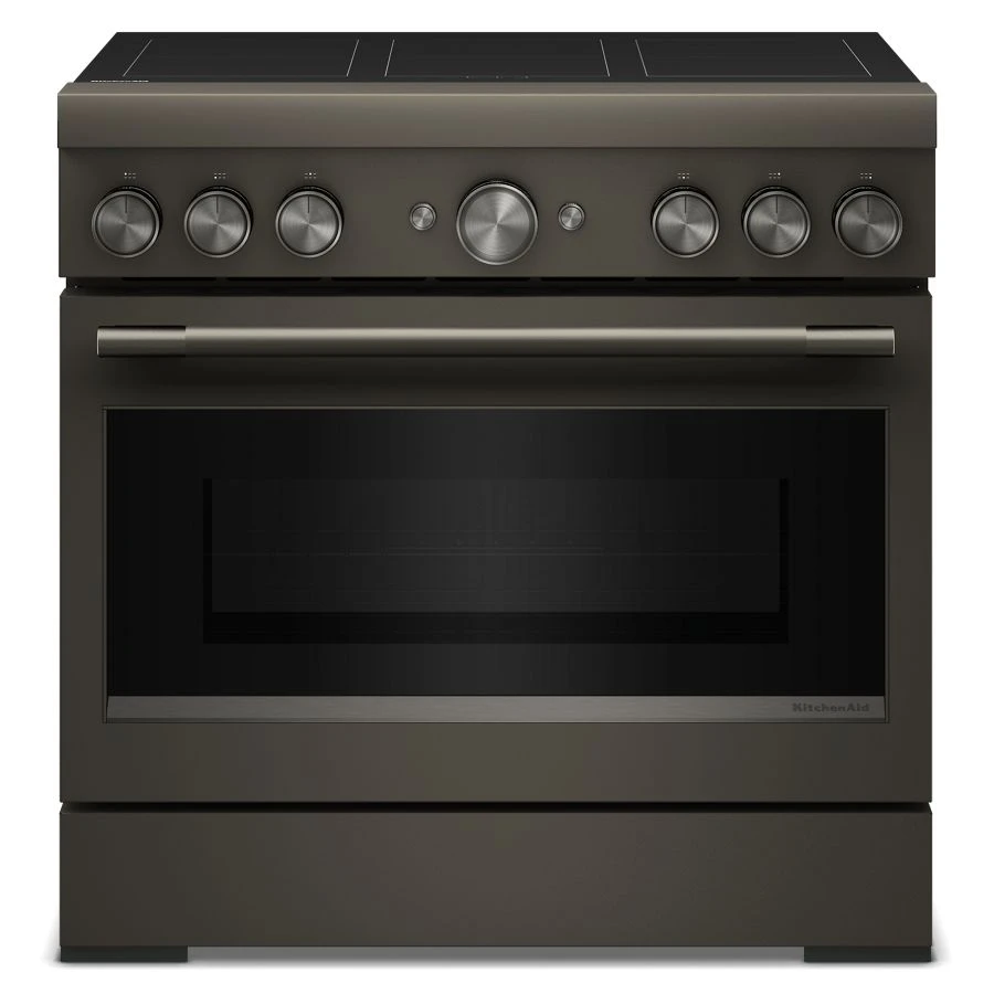 36-inch 6-element Induction Freestanding Commercial-style Range With Air Fry KFIS936SBE