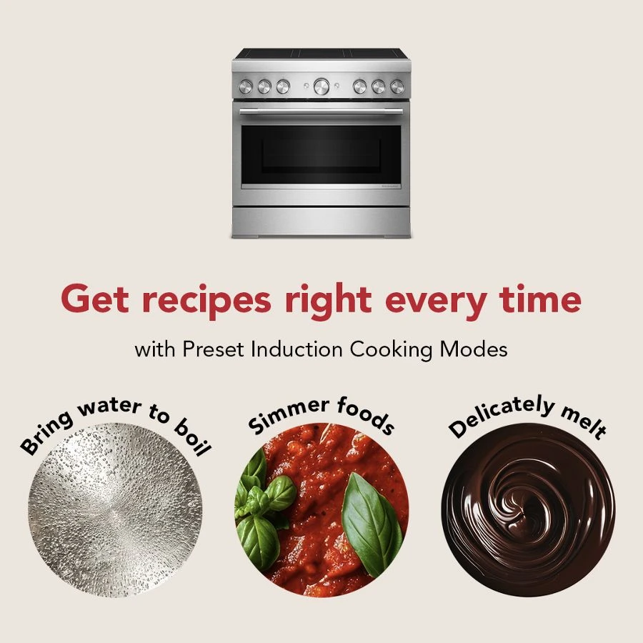 36-inch 6-element Induction Freestanding Commercial-style Range With Air Fry KFIS936SSS
