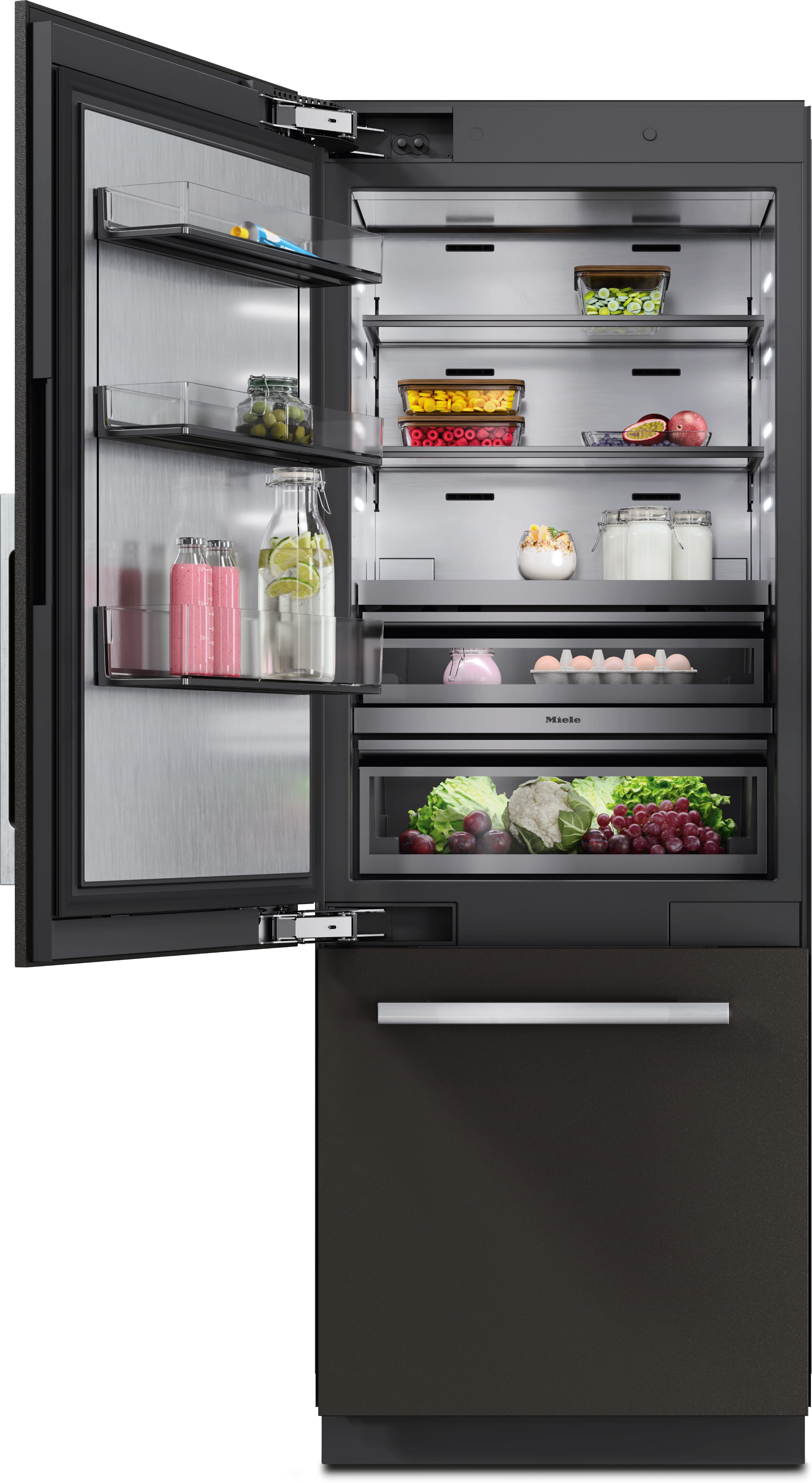 30" MasterCool Left Hinged Lower Beltline Bottom Mount Fridge/Freezer KFMC3632L