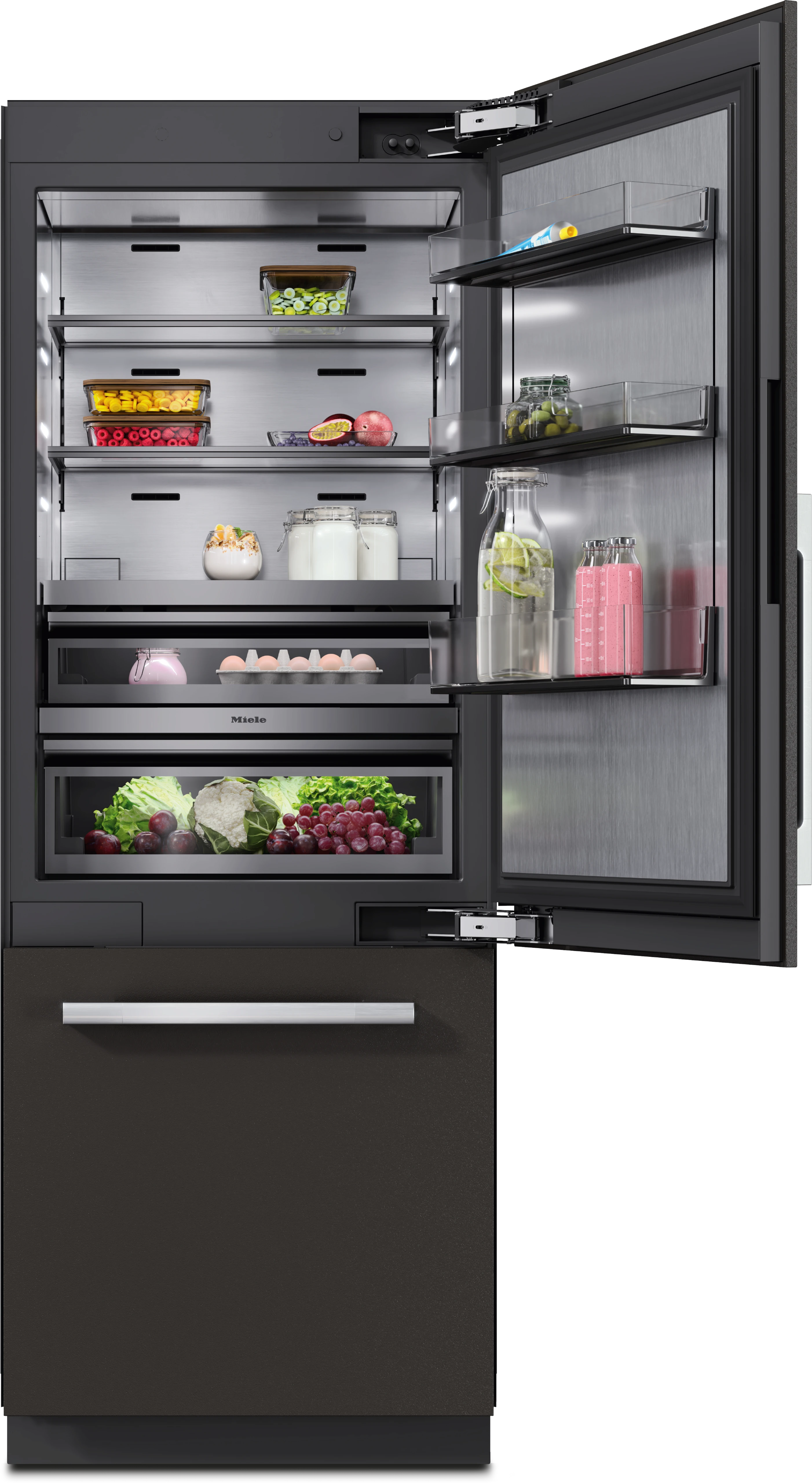 30" MasterCool Right Hinged Lower Beltline Bottom Mount Fridge/Freezer KFMC3632R