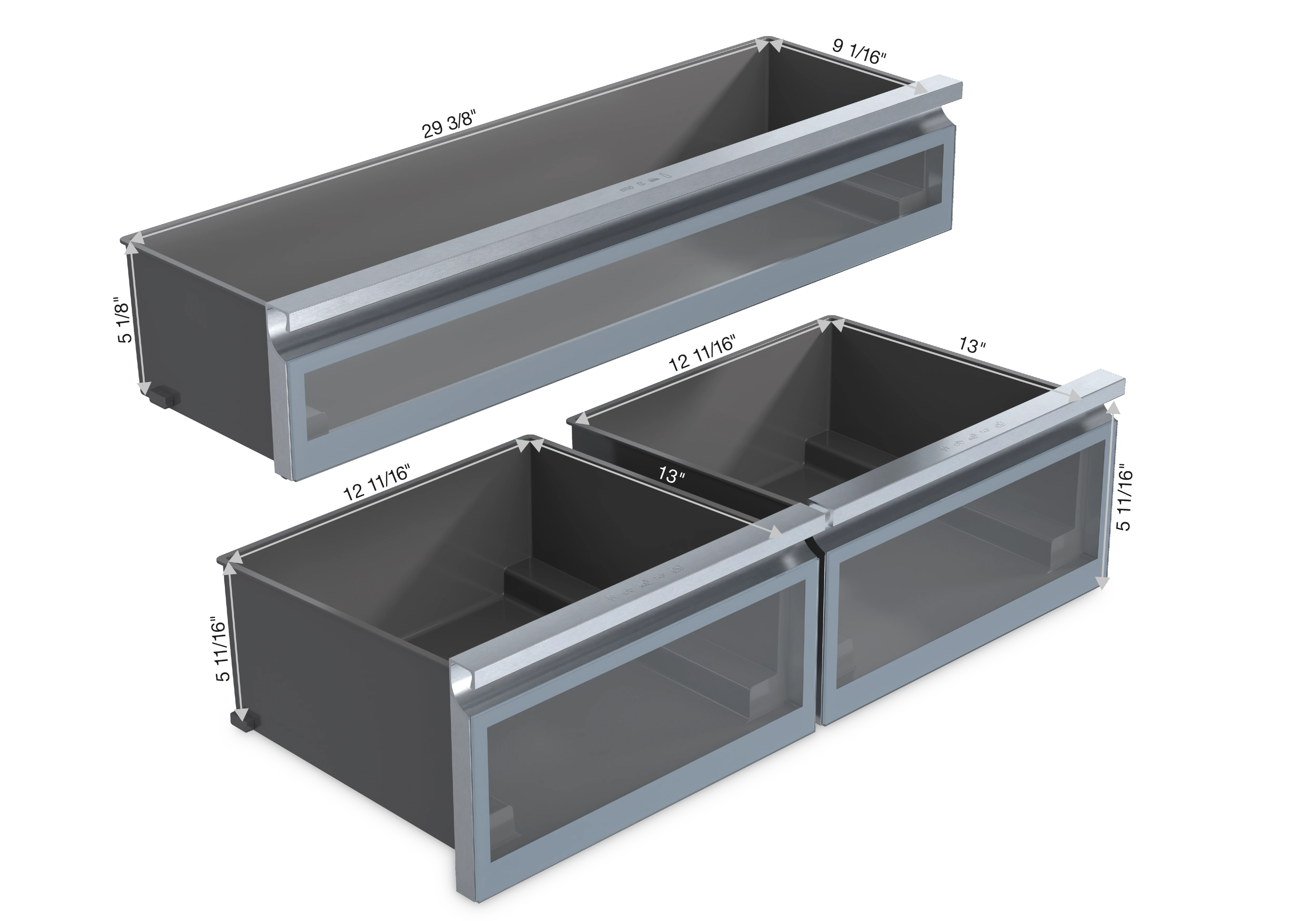 36" MasterCool French Door Lower Beltline Bottom Mount Fridge/Freezer KFMC3642FD