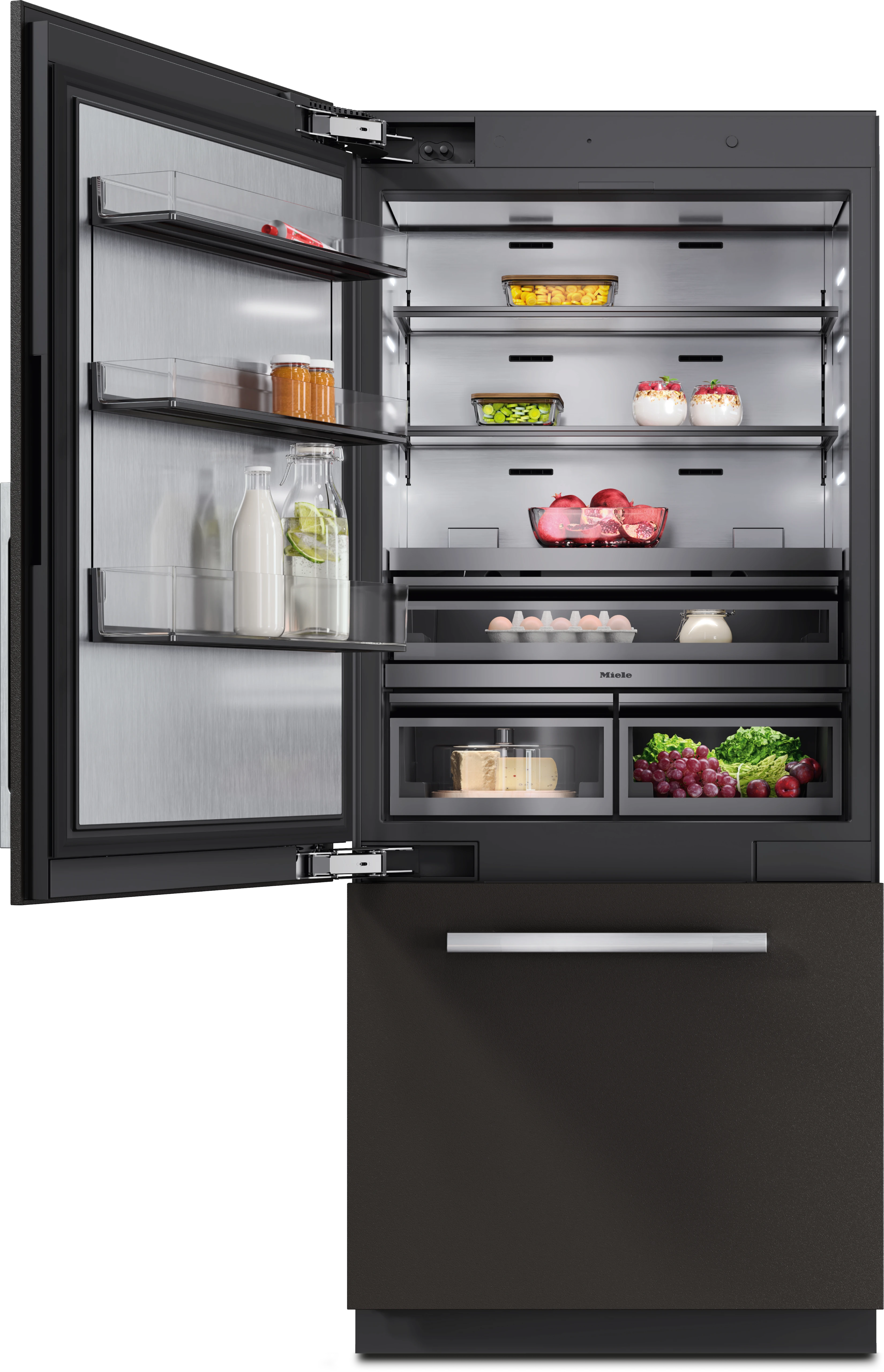 36" MasterCool Left Hinged Lower Beltline Bottom Mount Fridge/Freezer KFMC3642L