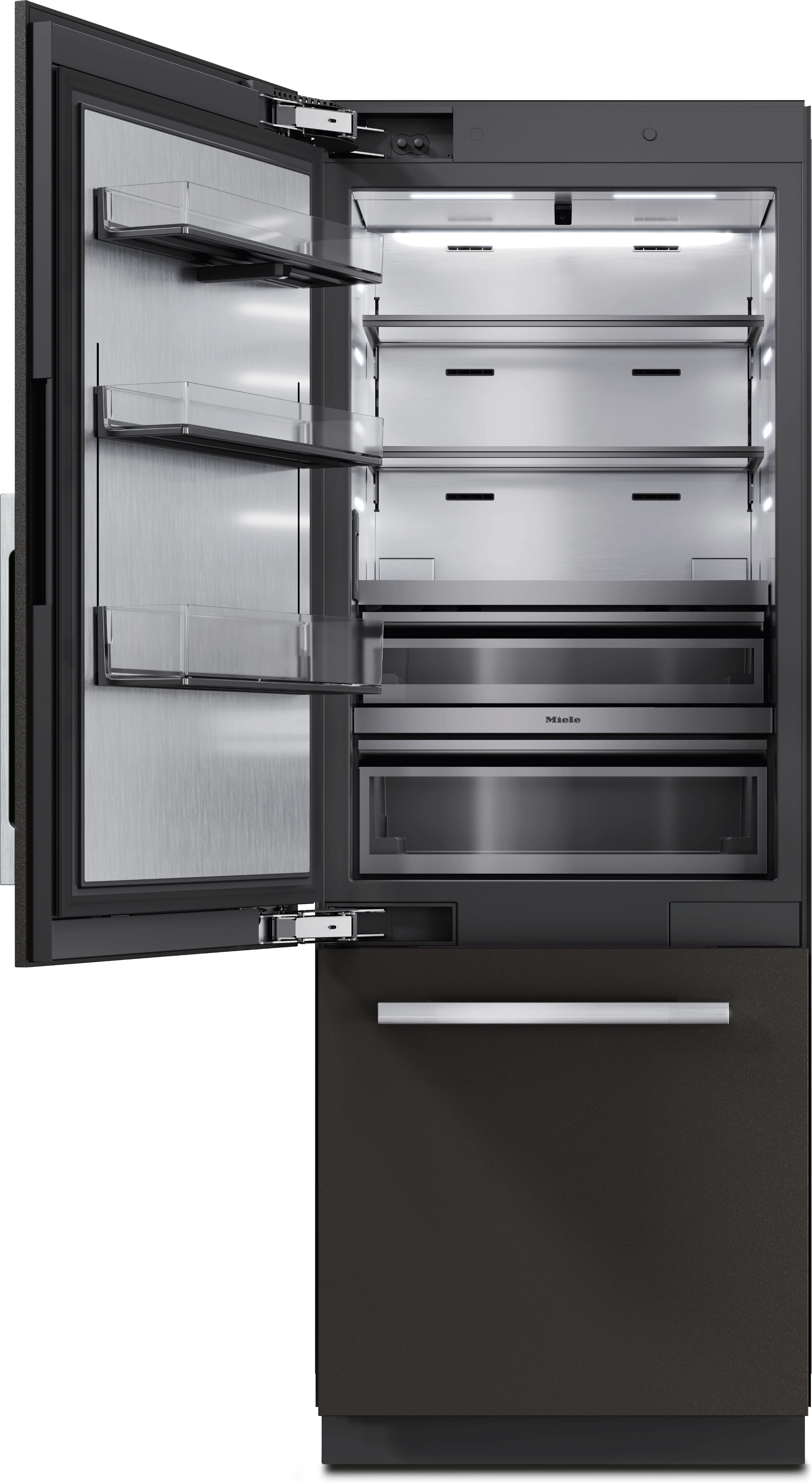 30" MasterCool Left Hinged Lower Beltline Bottom Mount Fridge/Freezer KFMC3836L