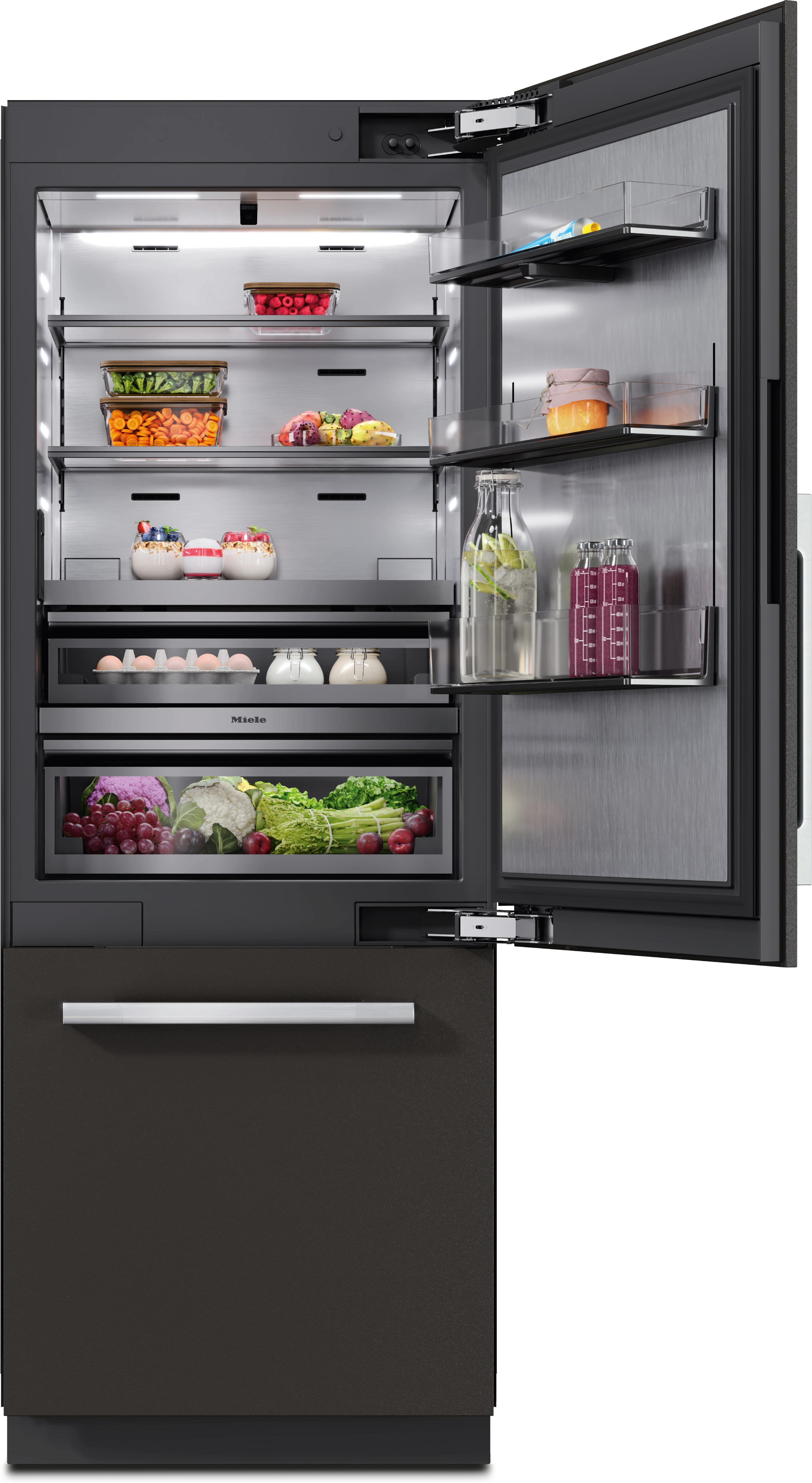 30" MasterCool Right Hinged Lower Beltline Bottom Mount Fridge/Freezer KFMC3836R