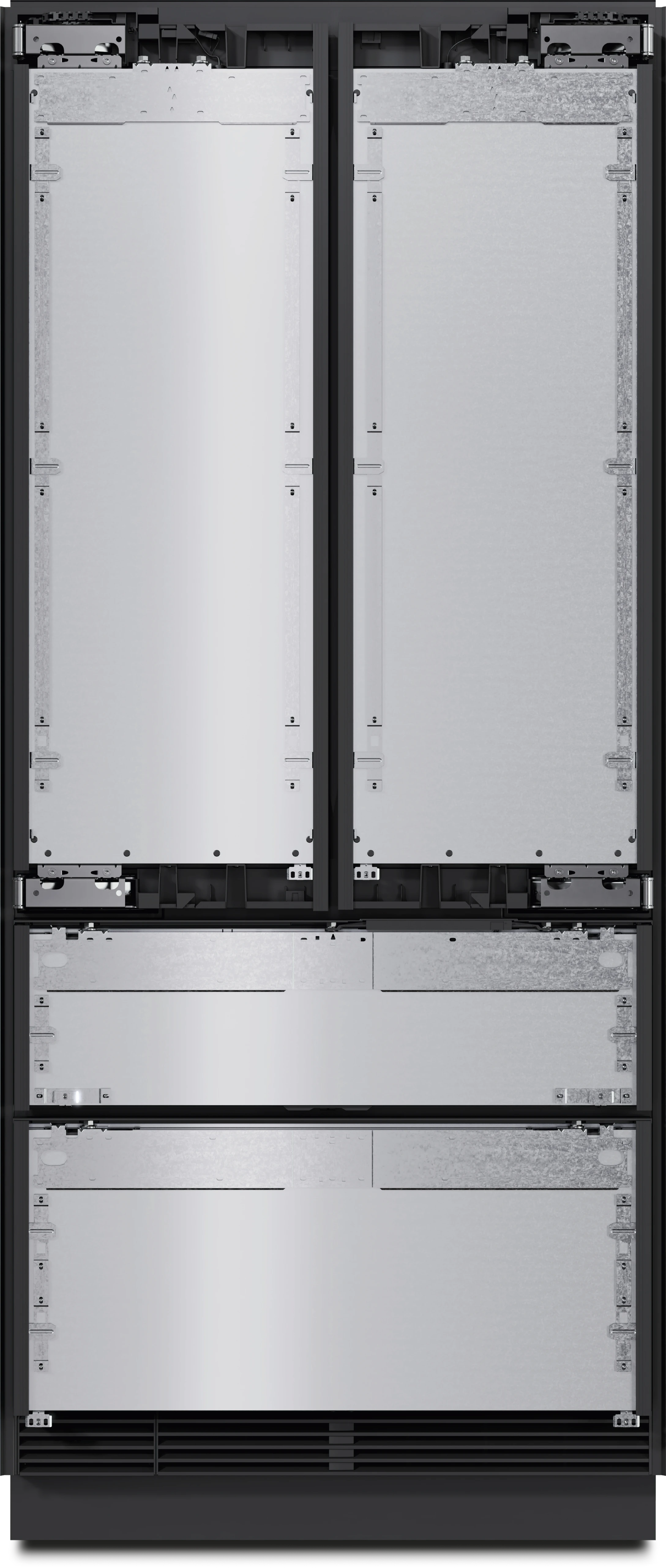 36" MasterCool French Door Higher Beltline Bottom Mount Fridge/Freezer KFMC3846FD