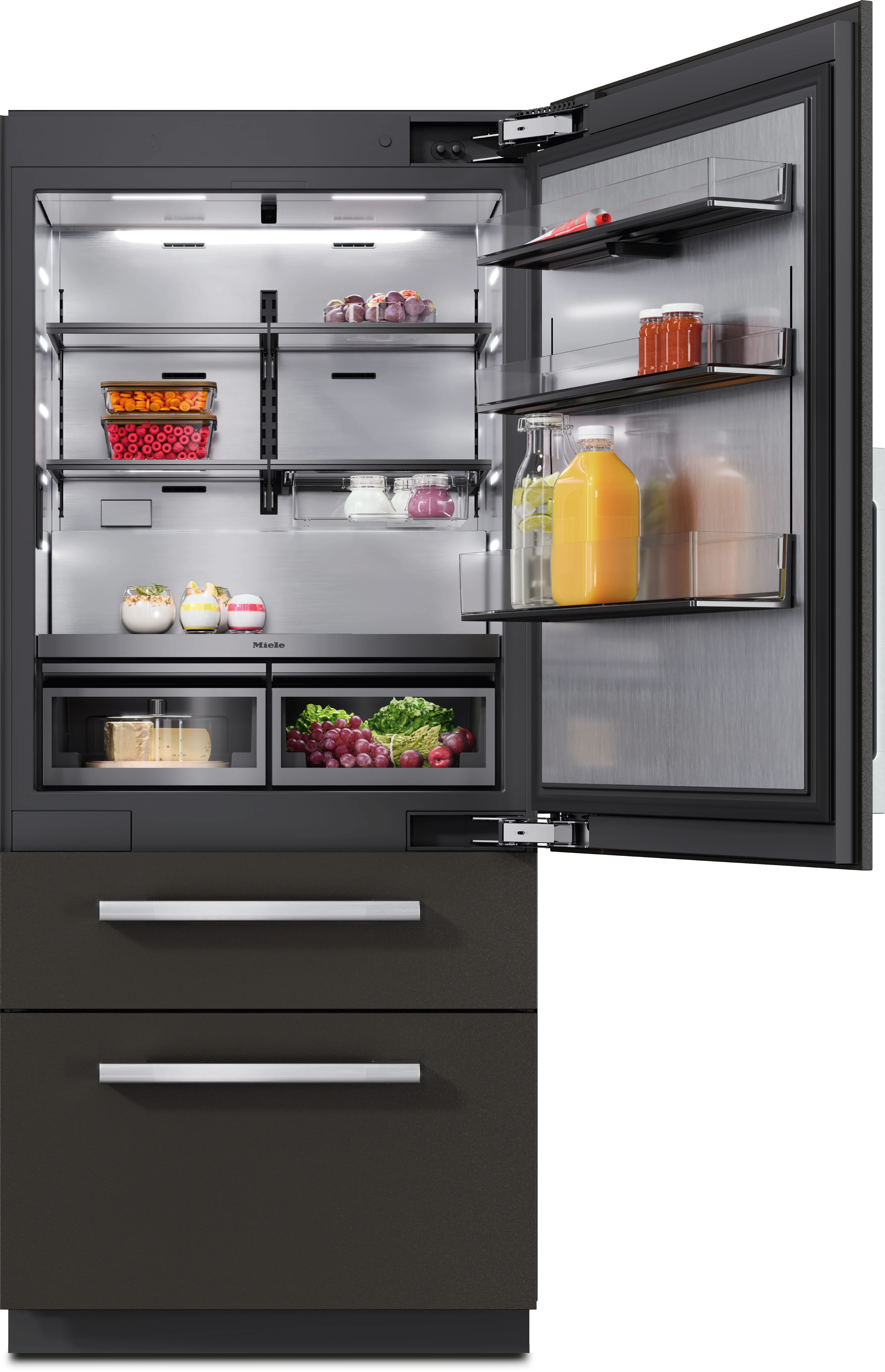 36" MasterCool Right Hinged Higher Beltline Bottom Mount Fridge/Freezer KFMC3846R