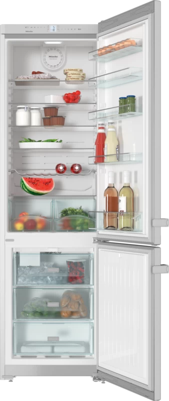 Freestanding fridge‑freezer with convenient interior cabinet and IceMaker for fresh ice cubes any time. KFN13923DEEDTCS