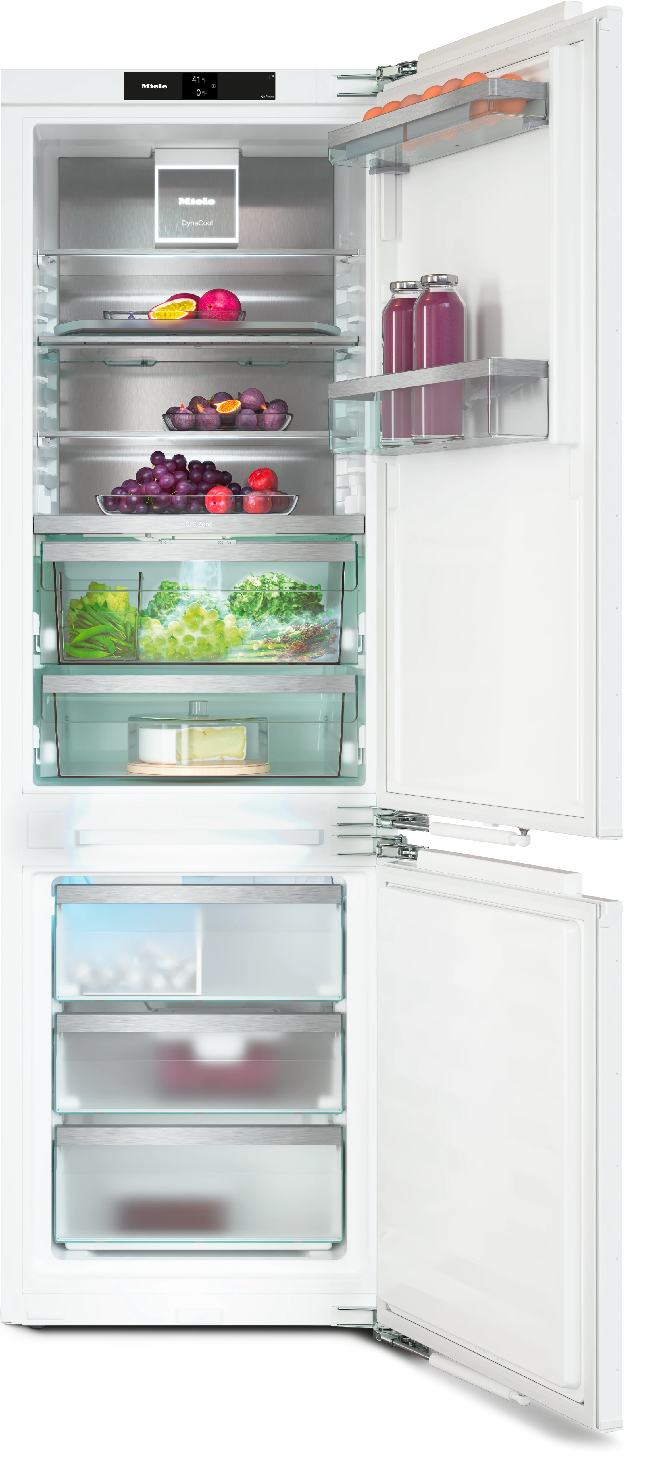 Built-in bottom-mount units, 70 in (178 cm) niche height KFN7795D