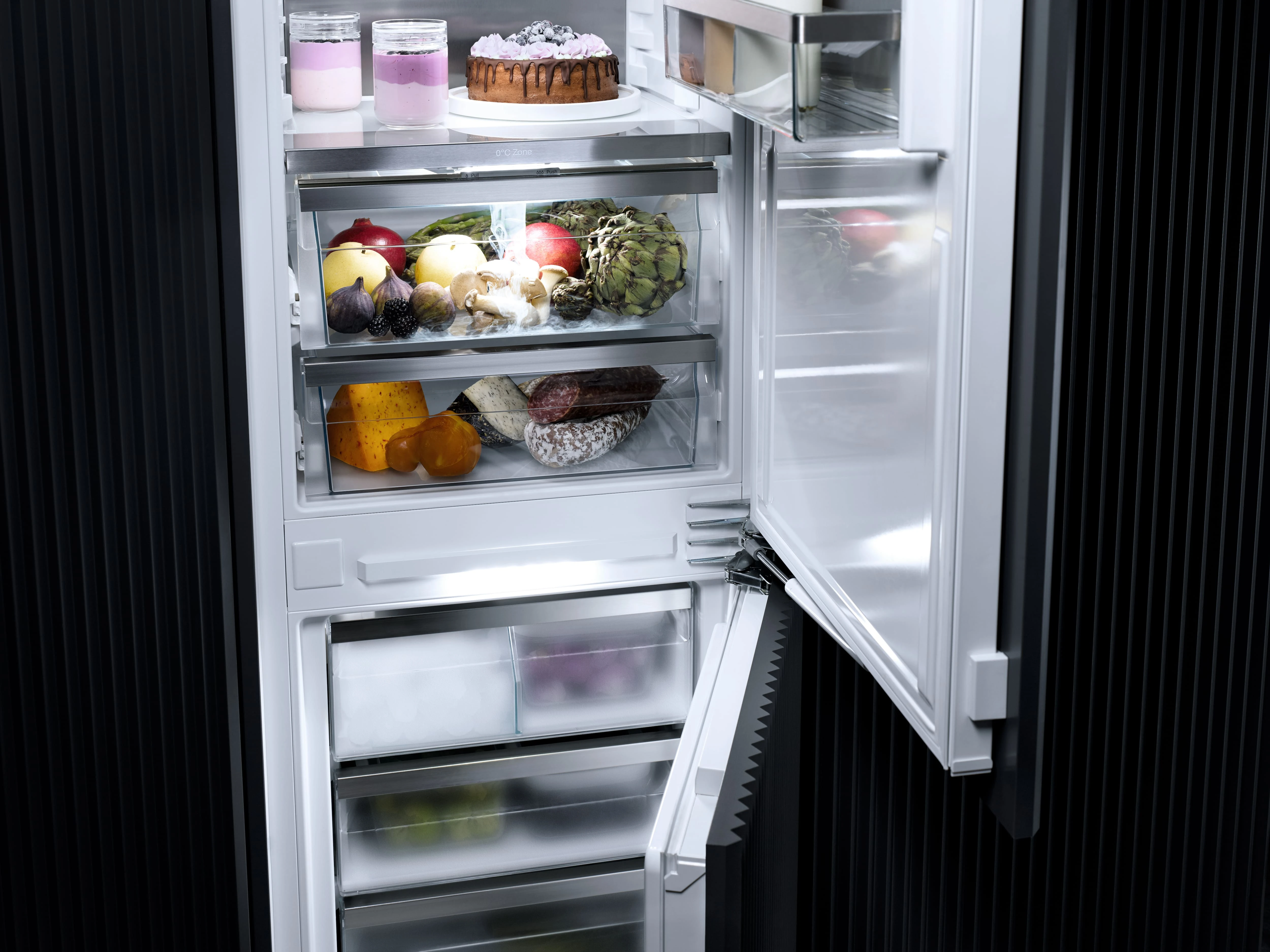 Built-in bottom-mount units, 70 in (178 cm) niche height KFN7795D