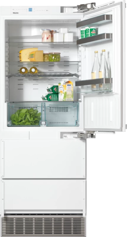 PerfectCool fridge‑freezer maximum convenience thanks to generous large capacity and ice maker. KFN9855IDE