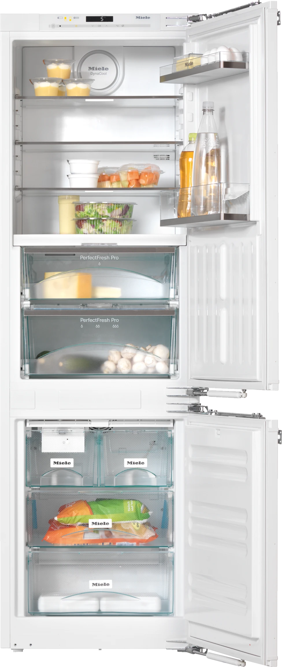 PerfectCool fridge‑freezer For that special look in the kitchen thanks to Perfect fresh Pro and FlexiLight. KFNS37692IDE1