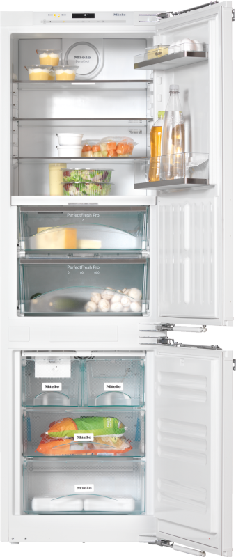 PerfectCool fridge‑freezer For that special look in the kitchen thanks to Perfect fresh Pro and FlexiLight. KFNS37692IDE1
