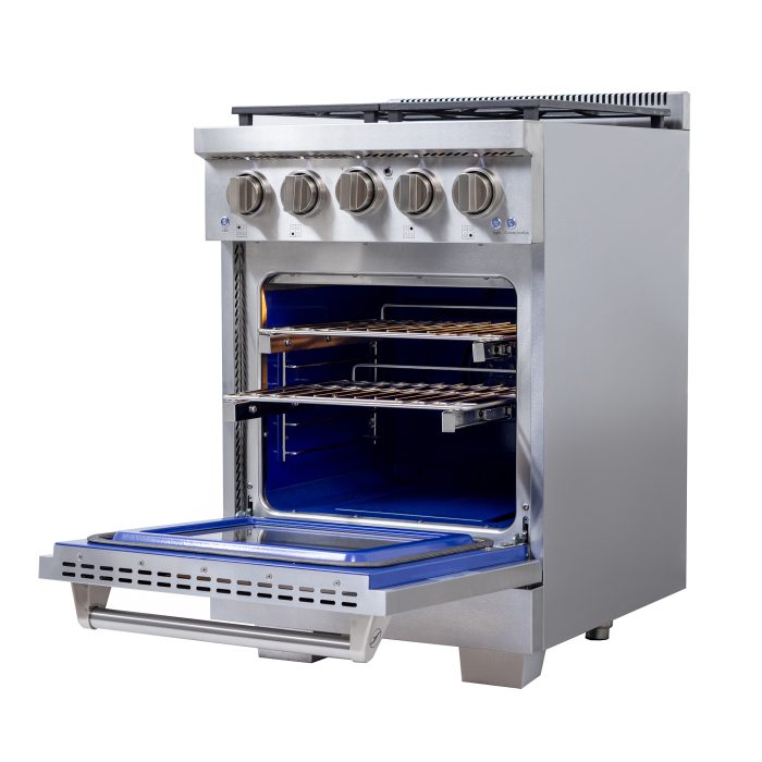 Our smaller prostyle gas range KFX2400XLP