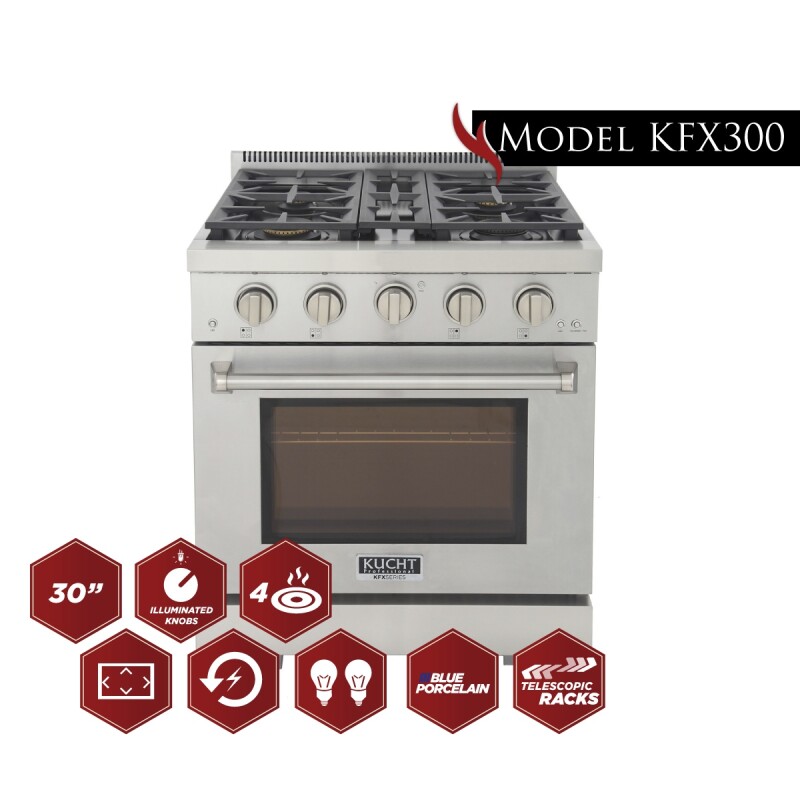 30″ Gas Ranges KFX300NG