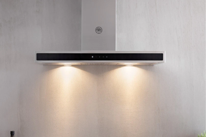 48 Wallmount Hood, Glass front, 1 motor 600 CFM KG48X