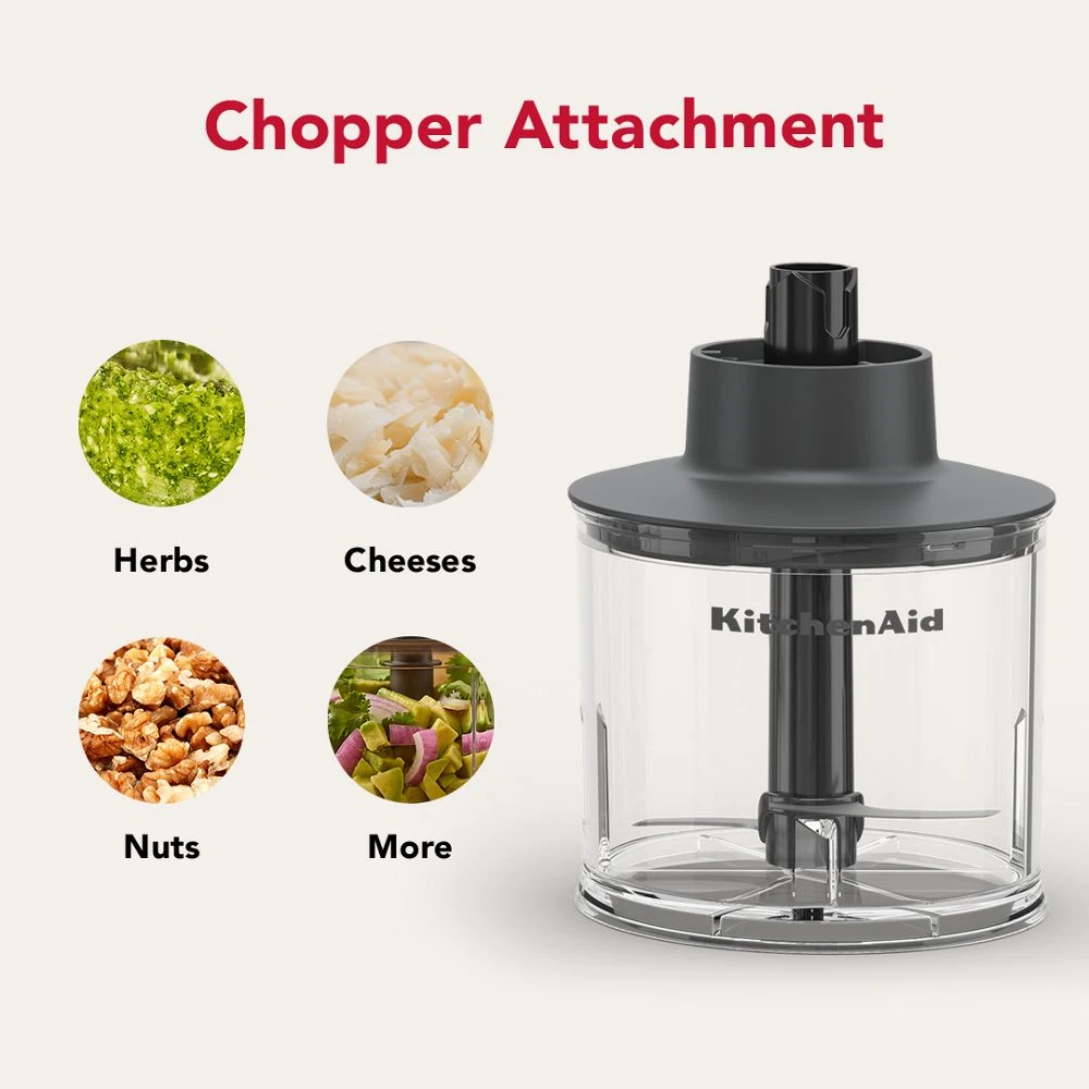 KitchenAid Go® Cordless Hand Blender with Accessories - battery included KHBRV75PL