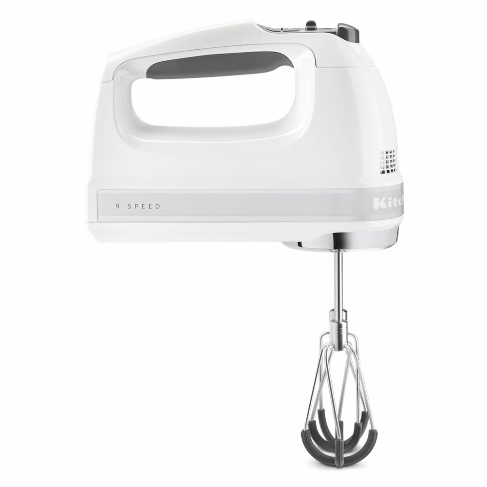 9-Speed Hand Mixer with Flex Edge Beaters KHM9218QWH