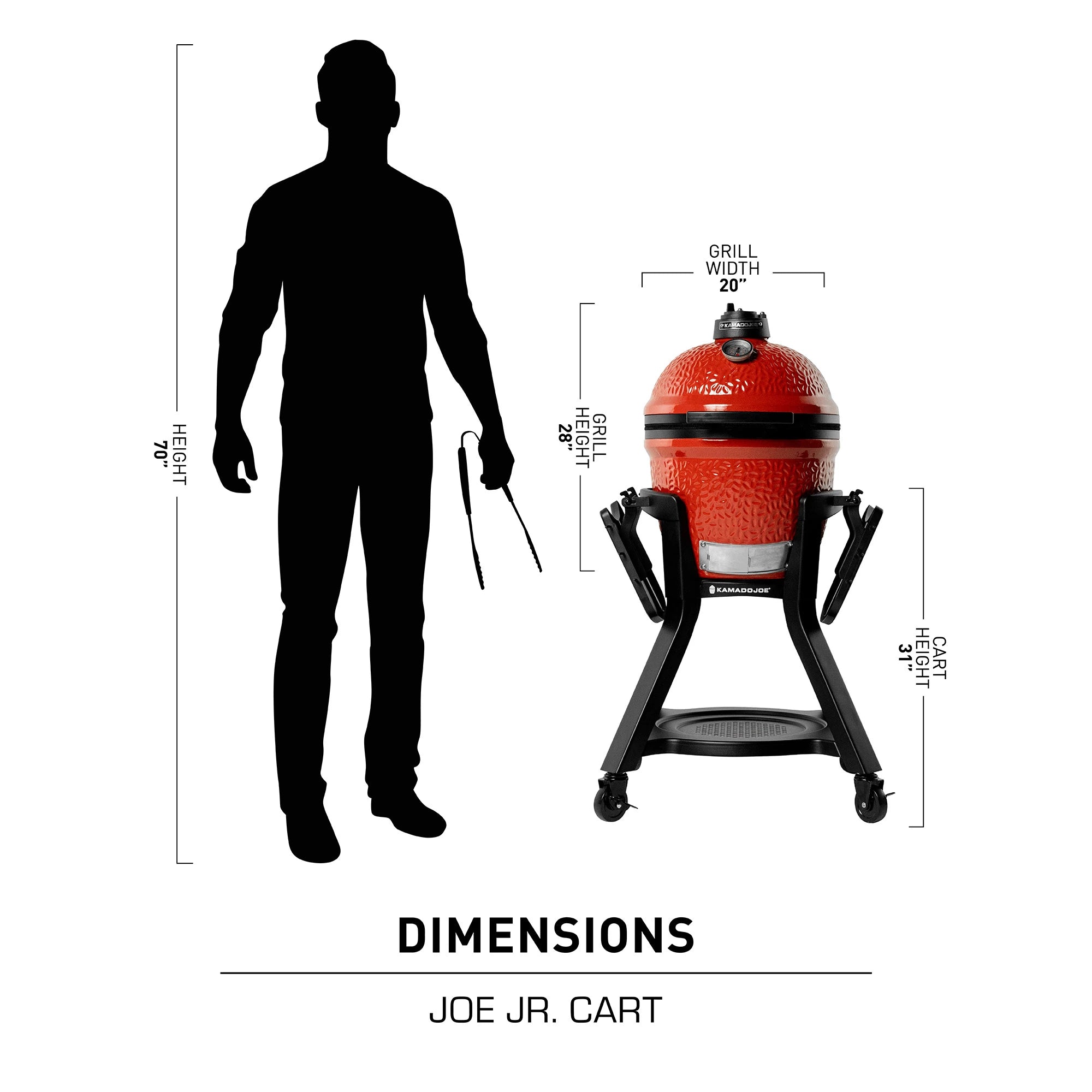 Joe Jr® Cart with Shelves KJ15112524