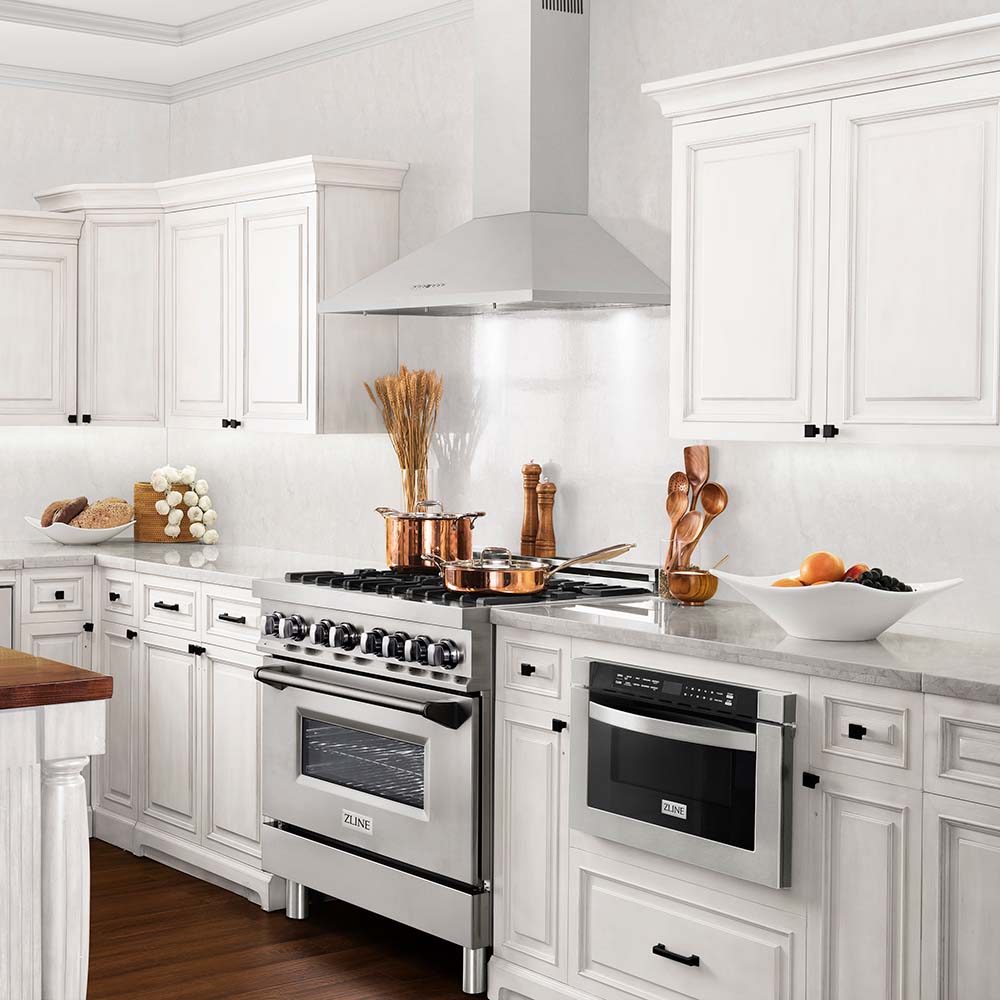 30 In. Convertible Vent Wall Mount Range Hood In Stainless Steel KL230