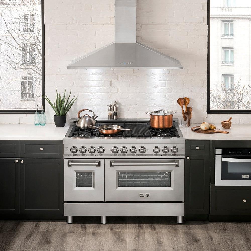 42 In. Convertible Vent Wall Mount Range Hood In Stainless Steel KL242