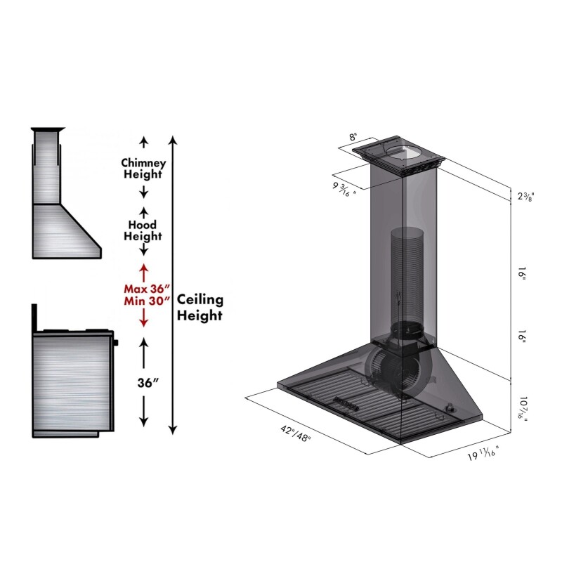 30 In. Convertible Vent Wall Mount Range Hood In Stainless Steel With Crown Molding KL2CRN30