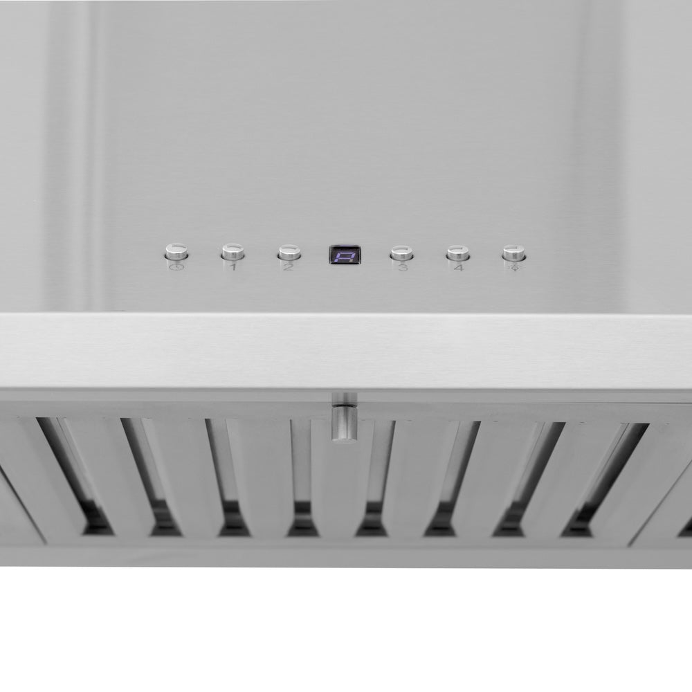 36 In. Crownsound™ Ducted Vent Wall Mount Range Hood In Stainless Steel With Built-in Bluetooth Speakers KL2CRNBT36