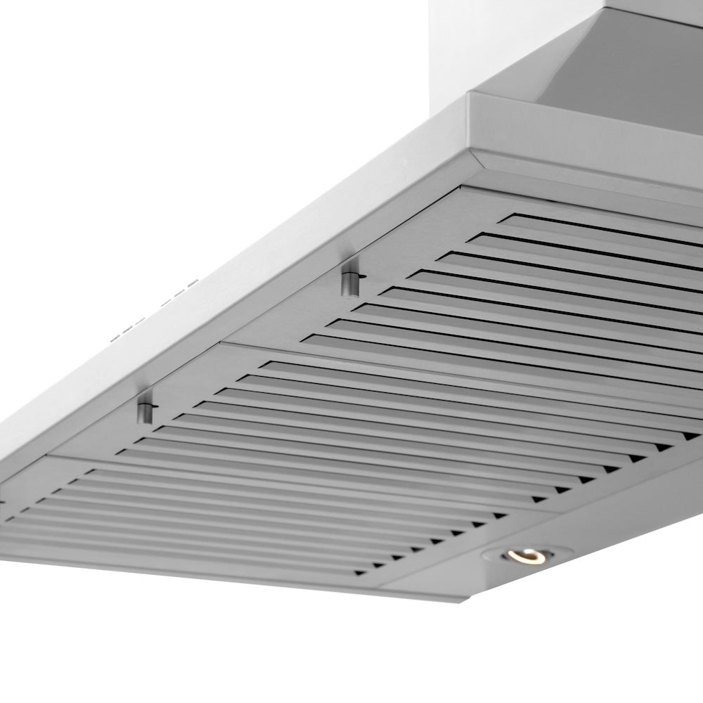 36 In. Crownsound™ Ducted Vent Wall Mount Range Hood In Stainless Steel With Built-in Bluetooth Speakers KL2CRNBT36