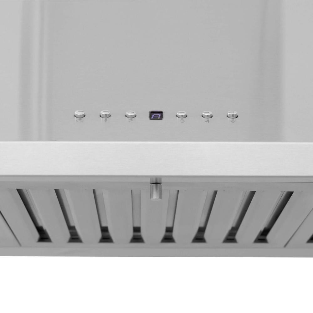 42 In. Crownsound™ Ducted Vent Wall Mount Range Hood In Stainless Steel With Built-in Bluetooth Speakers KL2CRNBT42