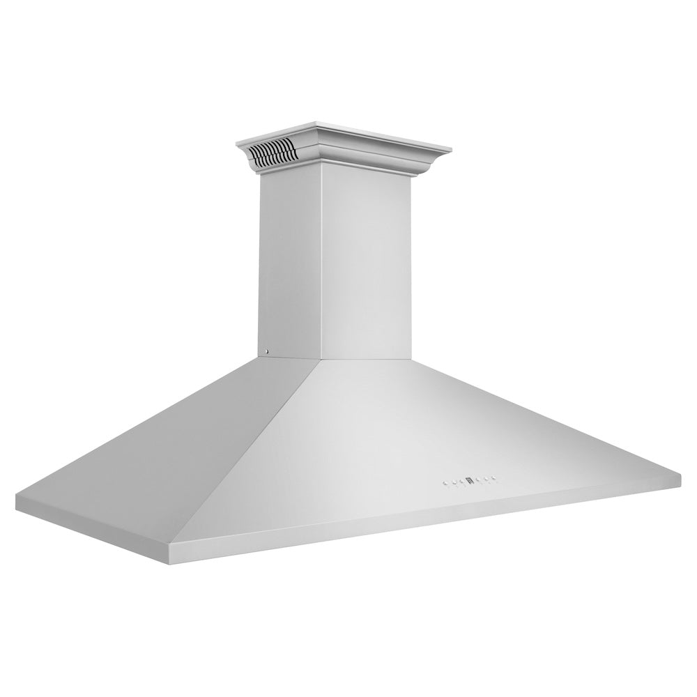 48 In. Crownsound™ Ducted Vent Wall Mount Range Hood In Stainless Steel With Built-in Bluetooth Speakers KL2CRNBT48