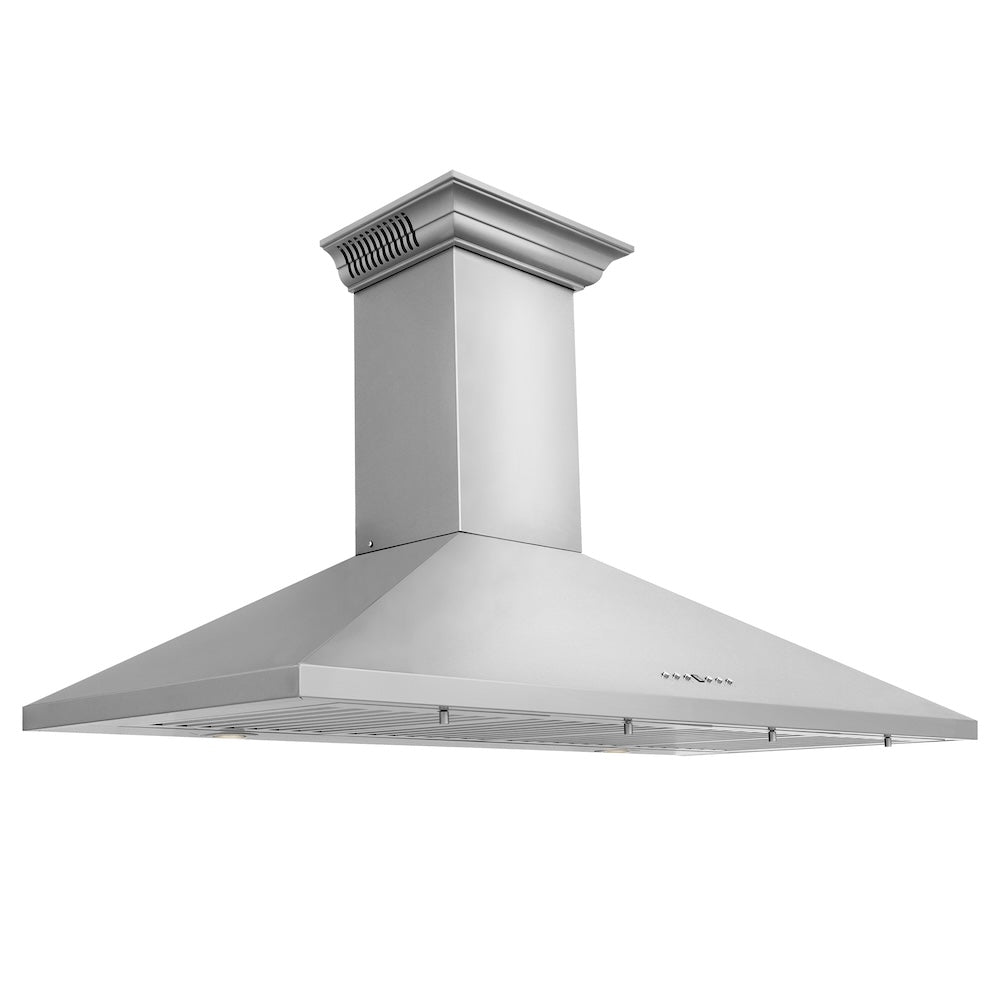 48 In. Crownsound™ Ducted Vent Wall Mount Range Hood In Stainless Steel With Built-in Bluetooth Speakers KL2CRNBT48