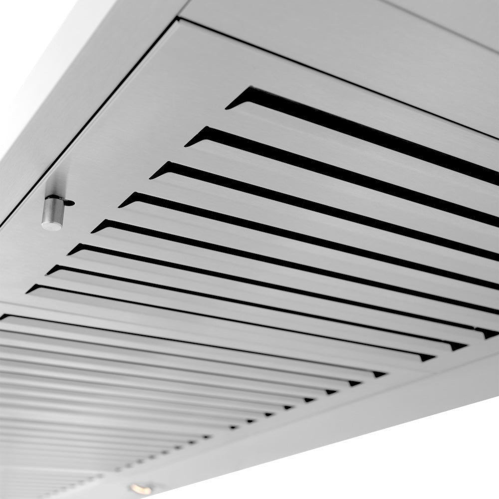 48 In. Crownsound™ Ducted Vent Wall Mount Range Hood In Stainless Steel With Built-in Bluetooth Speakers KL2CRNBT48