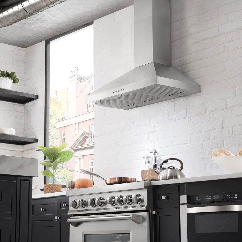 48 In. Convertible Vent Wall Mount Range Hood In Stainless Steel KL348