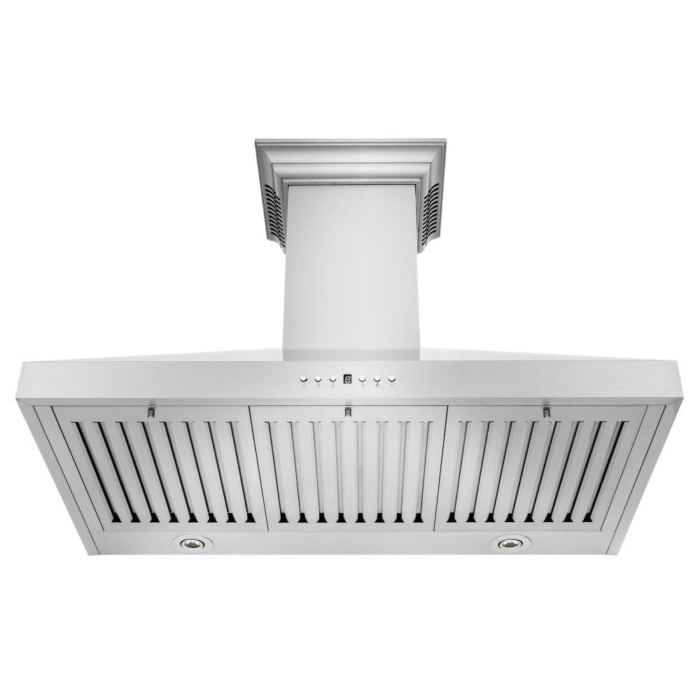 30 In. Crownsound™ Ducted Vent Wall Mount Range Hood In Stainless Steel With Built-in Bluetooth Speakers KL3CRNBT30