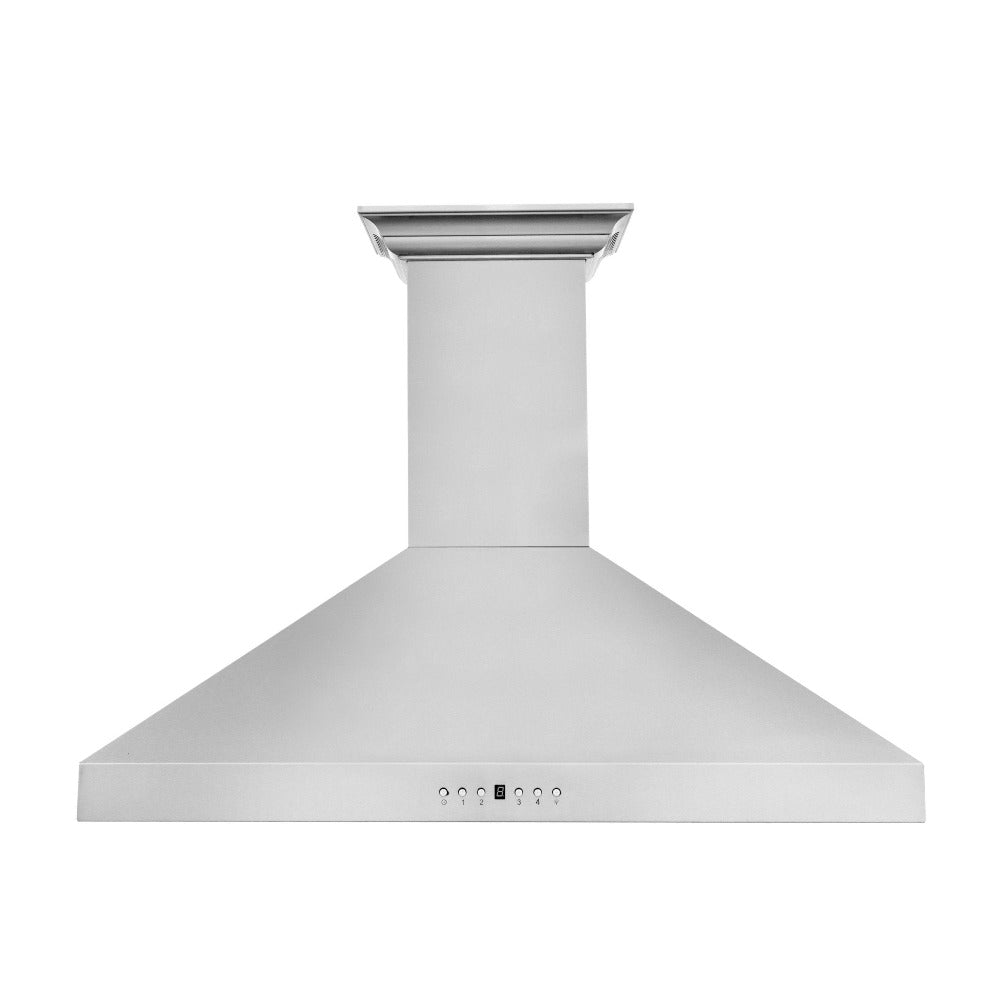 42 In. Crownsound™ Ducted Vent Wall Mount Range Hood In Stainless Steel With Built-in Bluetooth Speakers KL3CRNBT42