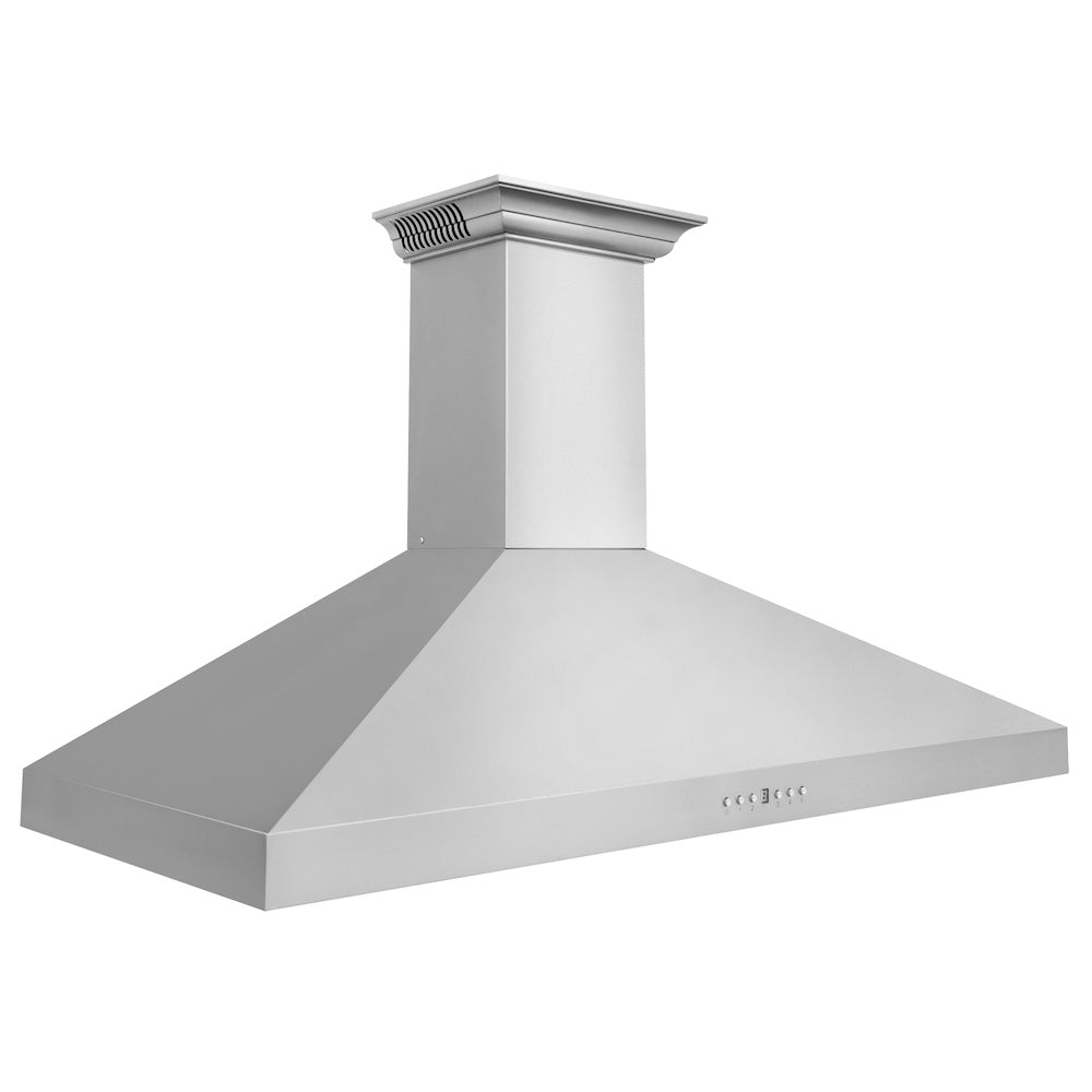 48 In. Crownsound™ Ducted Vent Wall Mount Range Hood In Stainless Steel With Built-in Bluetooth Speakers KL3CRNBT48