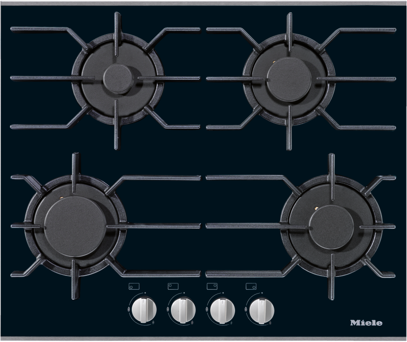 24" 4 Burner Gas Glass Cooktop (Stainless Steel) KM3010GSS