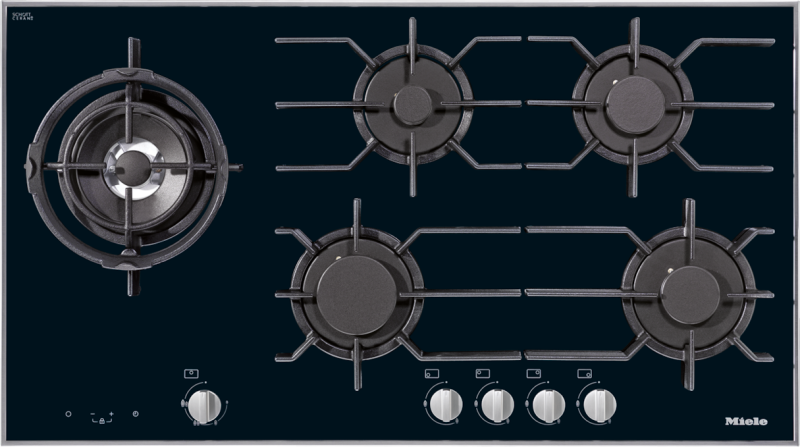 Gas cooktop with electronic functions for maximum safety and user convenience. KM3054G