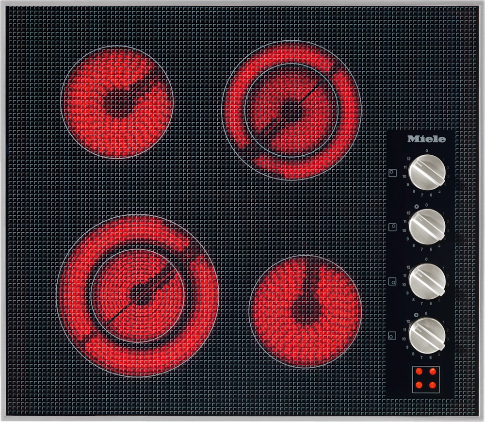 24-inch electric cooktop, operated with its own controls KM5621240V