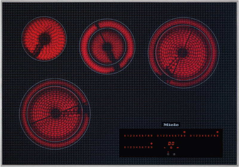 30" Electric Cooktop 240 V SS Touch control KM5840240VSS