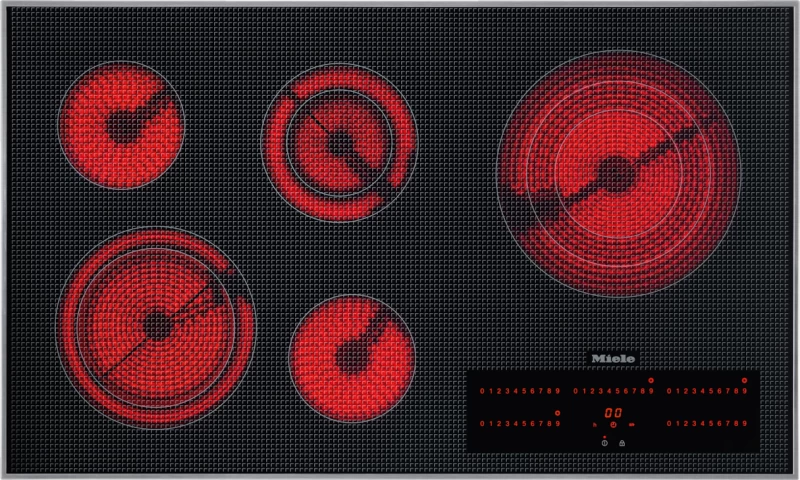 Electric cooktop with direct selection plus including timer for maximum user convenience. KM5860240V