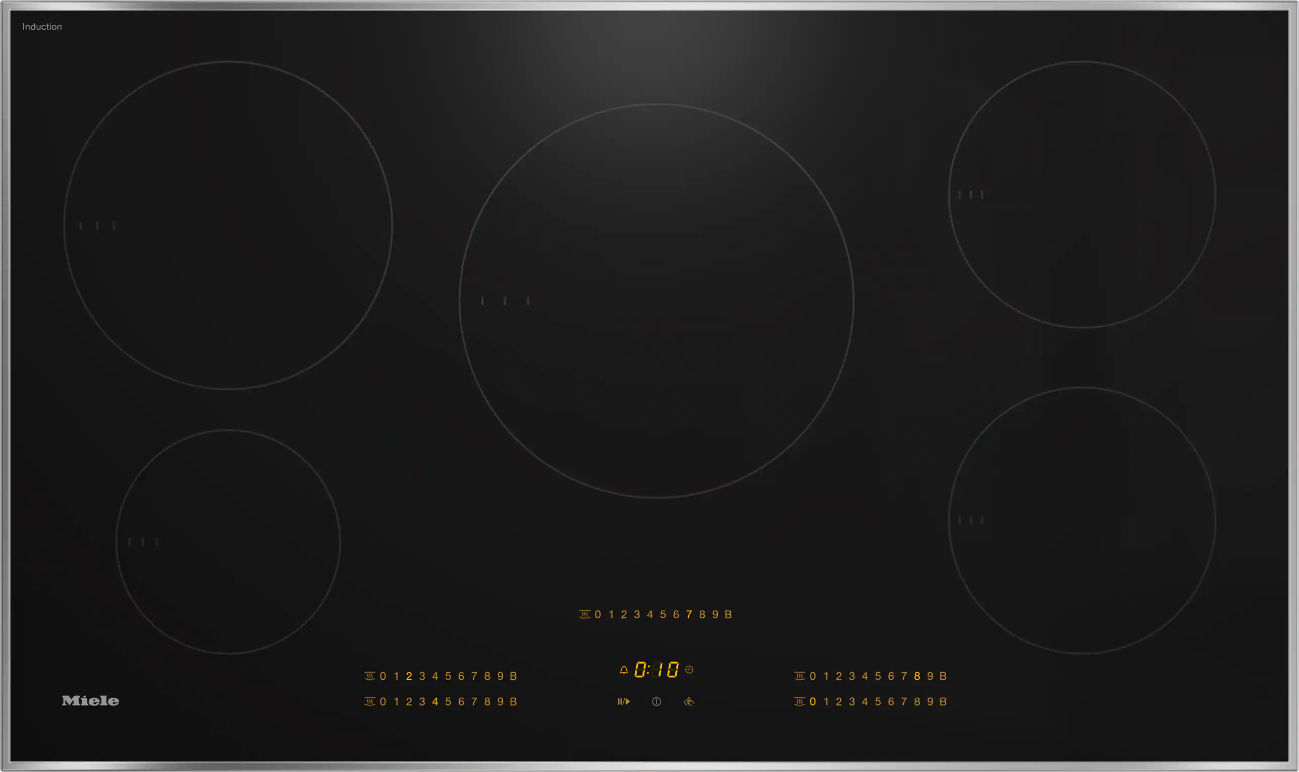 36-inch induction cooktop, operated with its own controls KM7740FR